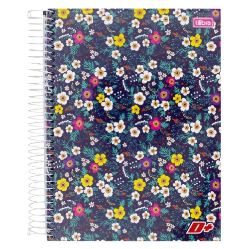 CADERNO CAPA DURA ESPIRAL FEMININO TILIBRA D 200MM X 275MM 200 FOLHAS