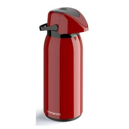 GARRAFA TÉRMICA UNITERMI VERONA 1,8LT VERMELHO CHIMARRÃO CAFÉ