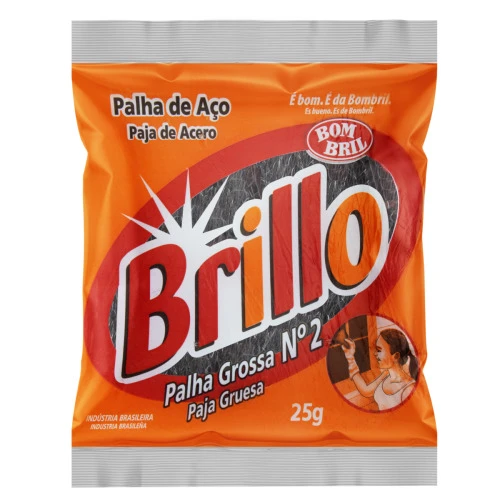 ESPONJA AÇO GROSSA BRILLO Nº 2 25G
