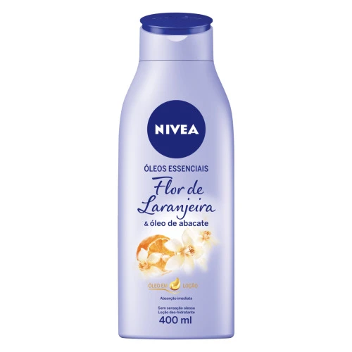 NIVEA ÓLEOS ESSENCIAIS FLOR DE LARANJEIRA E ÓLEO DE ABACATE MACIEZ E BRILHO 400ML