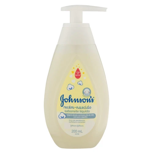 SABONETE LÍQUIDO JOHNSONS RECÉM NASCIDO FRASCO 200ML