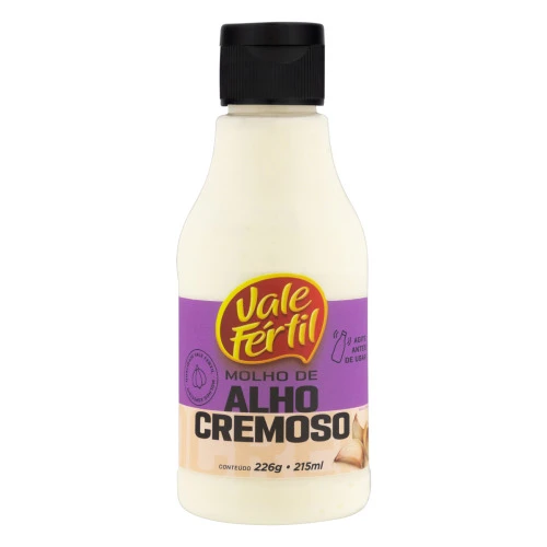 MOLHO DE ALHO CREMOSO VALE FÉRTIL FRASCO 215ML