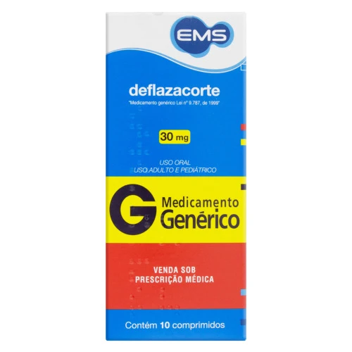 DEFLAZACORTE 30MG EMS CAIXA 10 COMPRIMIDOS
