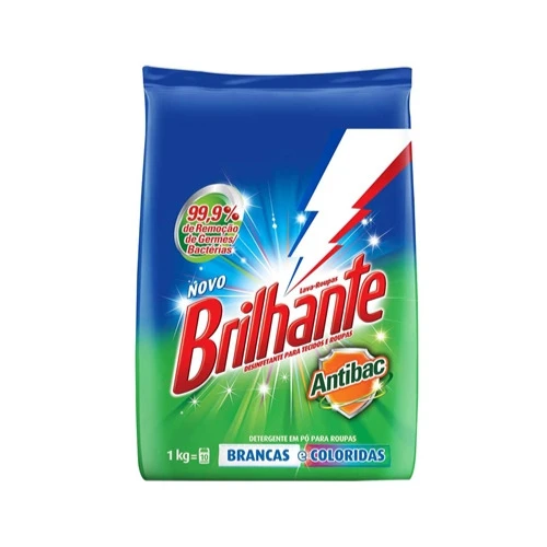 DETERGENTE EM PÓ MULTI TECIDOS ANTIBAC 1KG BRILHANTE