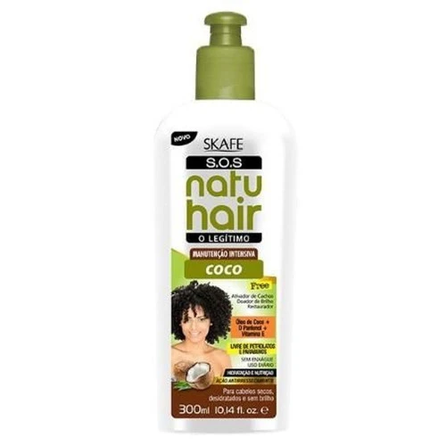 ATIVADOR DE CACHOS NATU HAIR S OS 300ML COCO