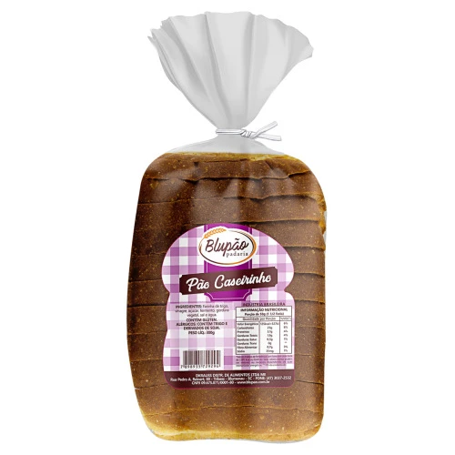 PÃO CASEIRINHO BLUPÃO PACOTE 300G