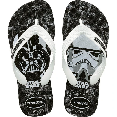 SANDALIA HAVAIANAS KIDS STAR WARS PTO BCO 33 34 1P