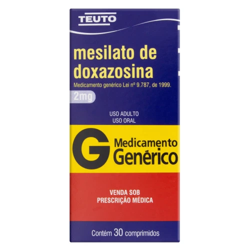MESILATO DE DOXAZOSINA 2MG TEUTO CAIXA 30 COMPRIMIDOS