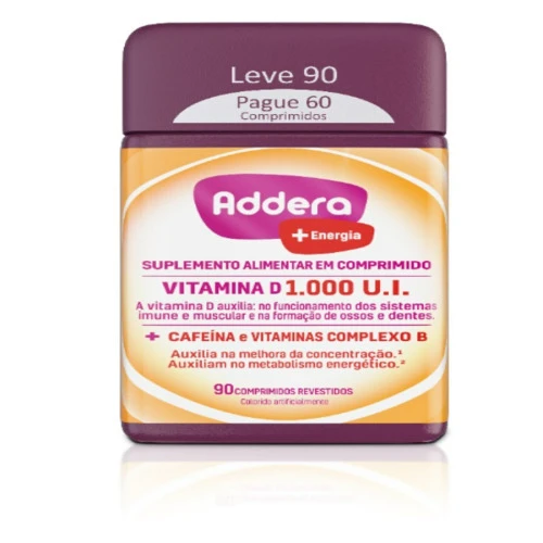 VITAMINA D ADDERA  ENERGIA 1 000UI 90 COMPRIMIDOS