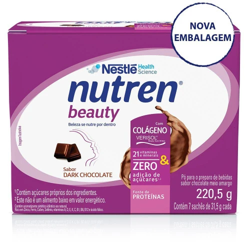 NUTREN BEAUTY CHOCOLATE 7 SACHÊS DE 31 5G