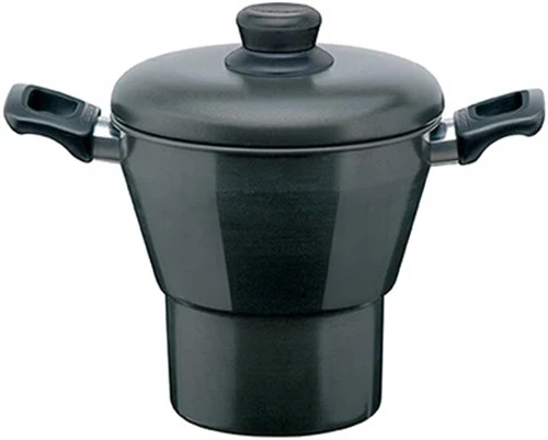 PANELA CUSCUZEIRA 18CM DE ALUMÍNIO REVESTIDO