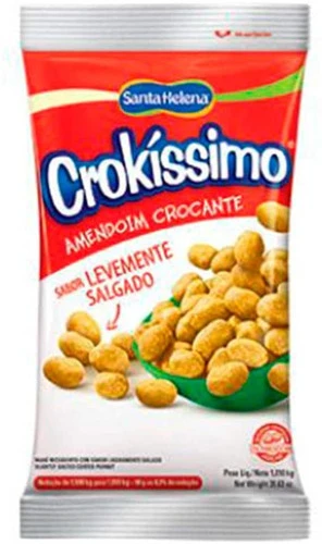 AMENDOIM CROCANTE CROKÍSSIMO SALGADO 1 01KG SANTA HELENA