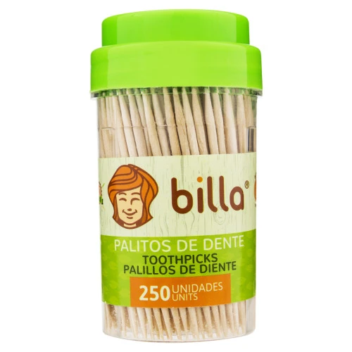 PALITO DE DENTE MENTA BILLA 250 UNIDADES