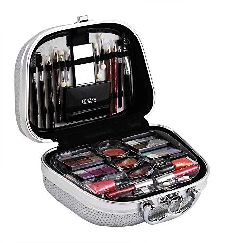 MALETA DE MAQUIAGEM FENZZA GLAMOUROSA HZP928 PRATA