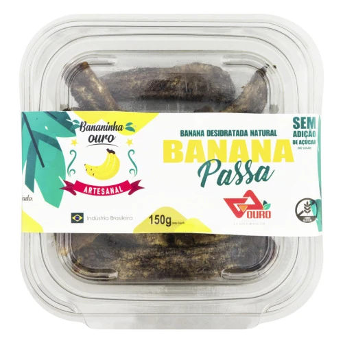 BANANA PASSA BANANINHA OURO POTE 150G