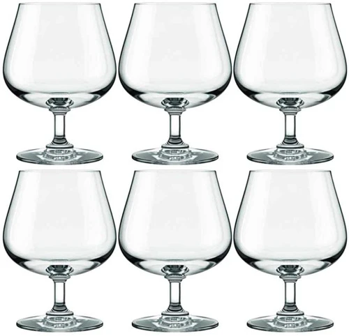CONJUNTO DE TAÇAS DE CRISTAL PARA CONHAQUE DRINKS 6 PEÇAS 585 ML NADIR FIGUEIREDO EXCELLENCE 7198