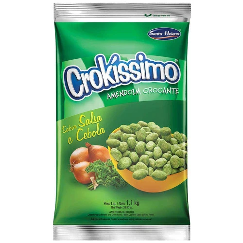 AMENDOIM CROKISSIMO SALSA CEBOLA 1100G SANTA HELENA