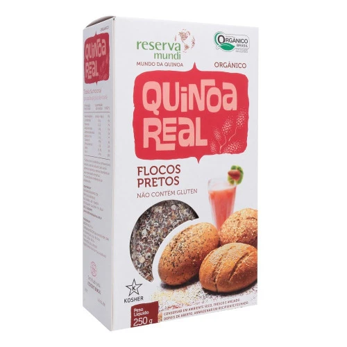 QUINOA REAL FLOCOS NEGROS 250G MUNDO DA QUINOA