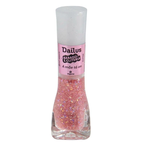 ESMALTE BABADO E GLITERIA - A MÃE TÁ ON
