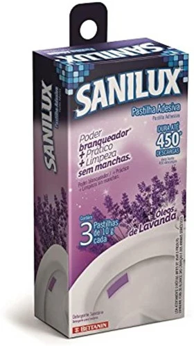 PASTILHA ADESIVA ÓLEO DE LAVANDA 10G CADA SANILUX LAVANDA