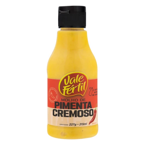 MOLHO DE PIMENTA CREMOSO VALE FÉRTIL FRASCO 215ML