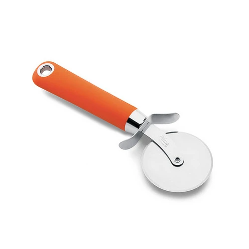 CORTADOR DE PIZZA HÉRCULES LARANJA EM AÇO INOX 24CM