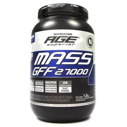 ESPORTIVO NUTRILATINA AGE MASS GFF 27000 POTE PÓ 2750 GRAMAS