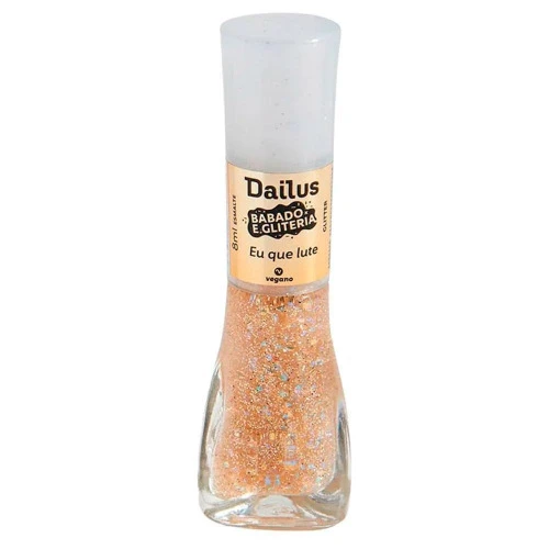 ESMALTE BABADO E GLITERIA - EU QUE LUTE