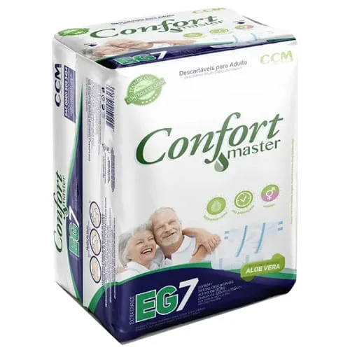 FRALDA GERIÁTRICA CONFORT MASTER REGULAR EG 7 UNIDADES