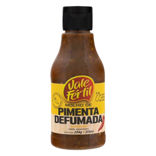 MOLHO DE PIMENTA CREMOSO DEFUMADO VALE FÉRTIL FRASCO 215ML