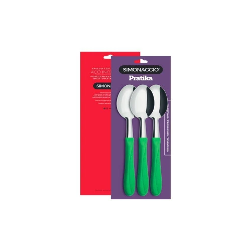 COLHER DE MESA PRATICA VERDE COM 3 REF 20017 SI