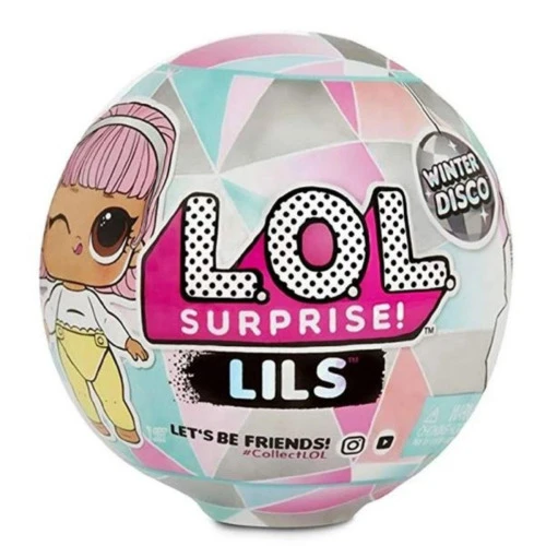 MINI BONECA SURPRESA - LOL SURPRISE! - LILS - WINTER DISCO - 5 SURPRESAS - CANDIDE