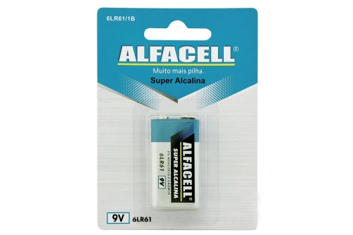 BATERIA ALCALINA 9V COM 1 UNIDADE