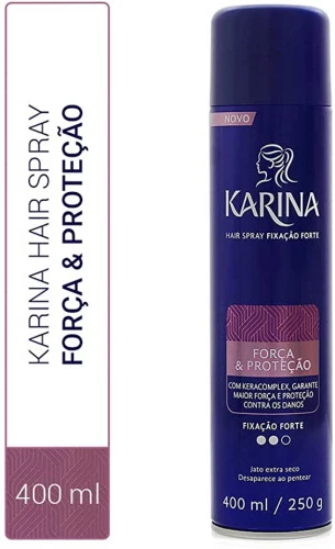 KARINA HAIR SPRAY FORTE 400ML KARINA ROXO