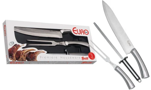 CONJUNTO PARA CHURRASCO INOX 3PC 1174029