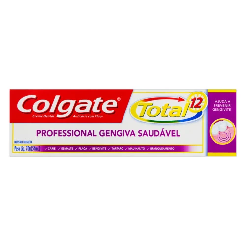 CREME DENTAL COLGATE TOTAL 12 PROFESSIONAL GENGIVA SAUDÁVEL CAIXA 70G
