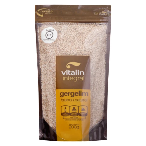 GERGELIM BRANCO NATURAL INTEGRAL VITALIN POUCH 200G
