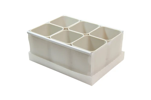 CAIXA ORGANIZADORA COM PORTA OBJETOS PROTÊA 10 2X24CM CINZA