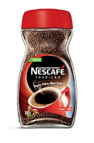 CAFÉ SOLÚVEL NESCAFÉ TRADIÇÃO VIDRO 100G