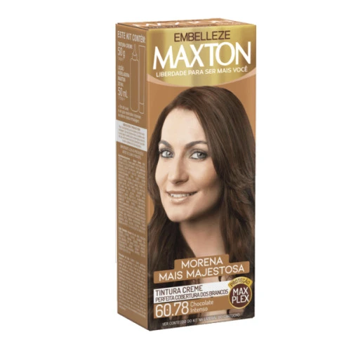 TINTURA MAXTON CREME KIT PRÁTICO 60 78 CHOCOLATE REAL