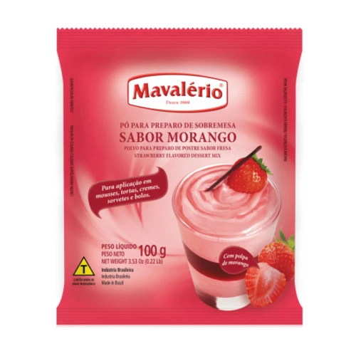 PÓ PARA SOBREMESA MAVALÉRIO MORANGO