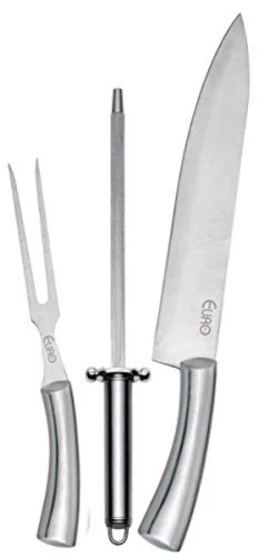 CONJUNTO PARA CHURRASCO INOX 3 PEÇAS