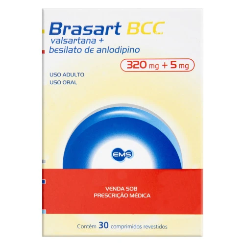 BRASART BCC 320MG 5MG EMS CAIXA 30 COMPRIMIDOS REVESTIDOS