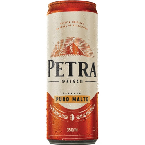 CERVEJA PURO MALTE PETRA ORIGEM LATA 350ML