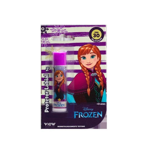 MAQUIAGEM INFANTIL - PROTETOR LABIAL - FPS30 - DISNEY FROZEN - ANNA - VIEW COSMÉTICOS