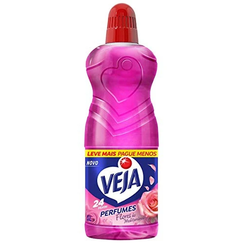 LIMPADOR PERFUMADO FLORES DO MEDITERRÂNEO VEJA PERFUMES FRASCO 1L LEVE MAIS PAGUE MENOS