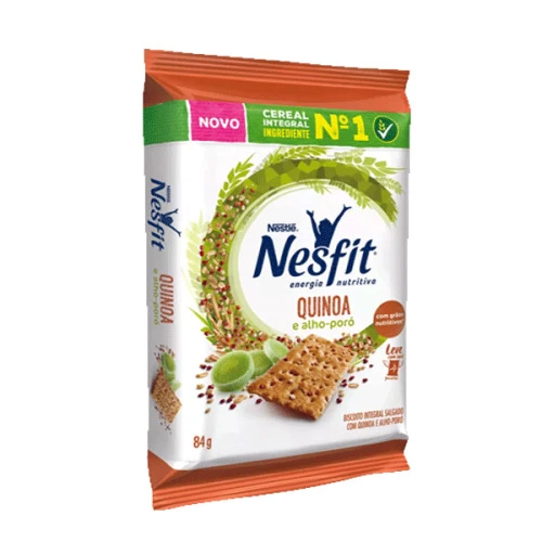 BISCOITO NESTLÉ NESFIT 84G QUINOA ALHO PORO