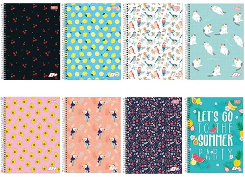 CADERNO ESPIRAL UNIVERSITÁRIO 16 MATÉRIAS 320 FOLHAS MAIS FEMININO TILIBRA