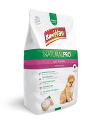 RAÇÃO CÃES BAW WAW 1KG NATURAL PRO FRANGO ARROZ FILH