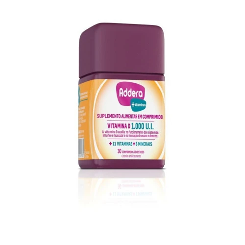 VITAMINA D ADDERA 1 000UI  VITAMINAS 30 COMPRIMIDOS